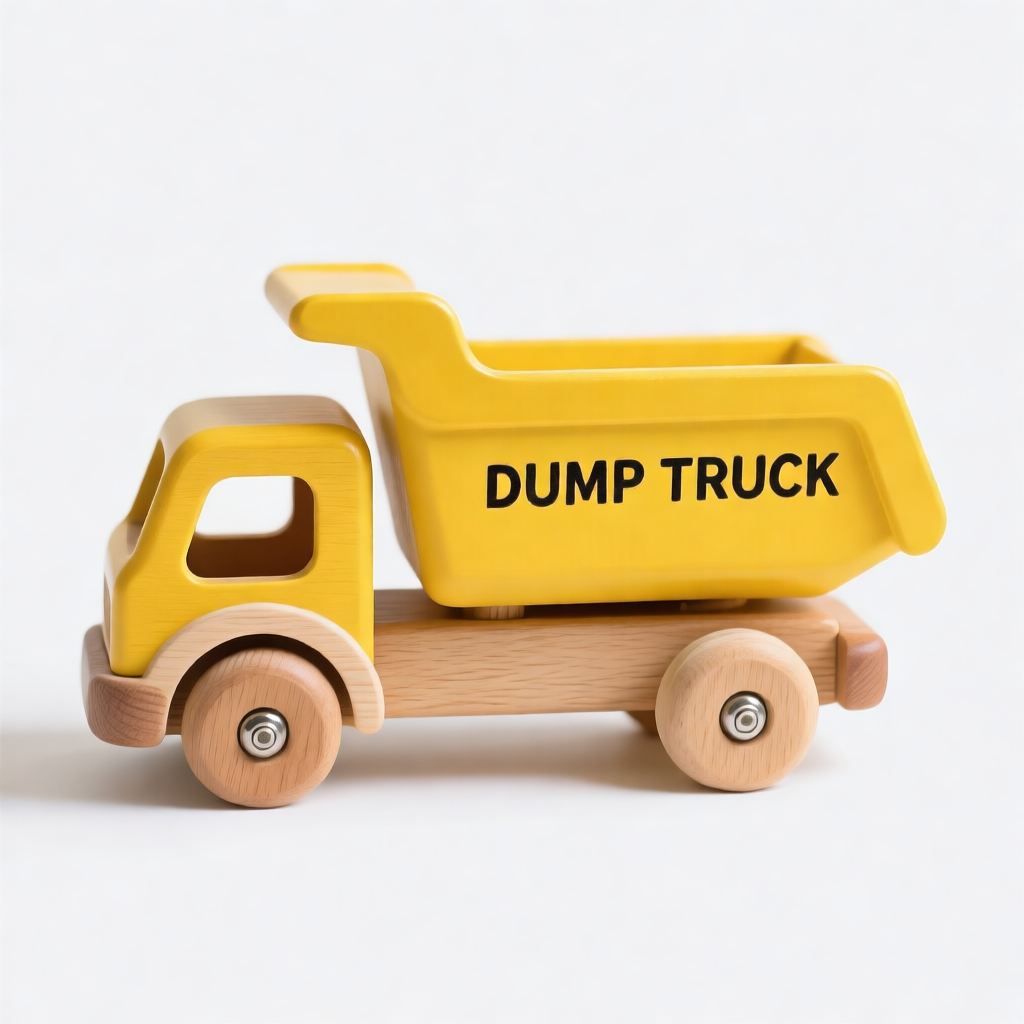 木制玩具 翻斗车