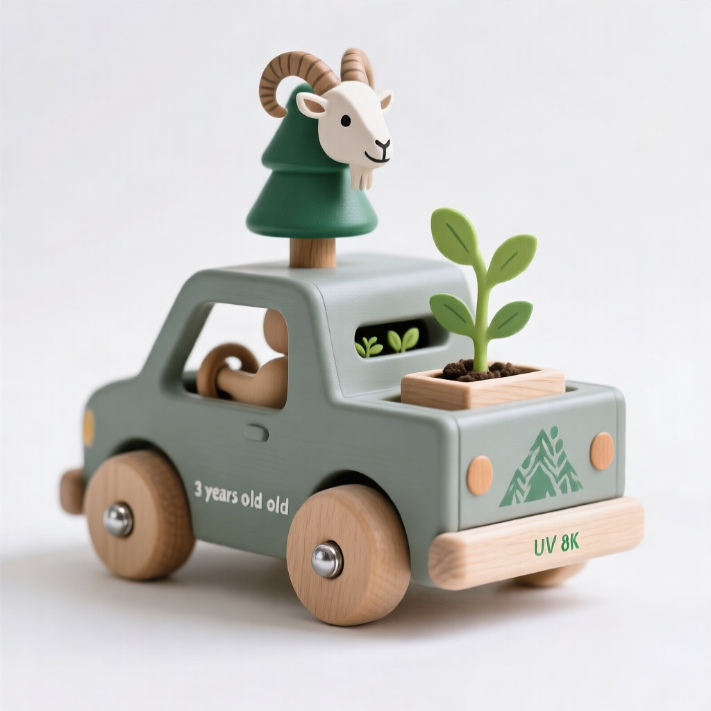 木制玩具 山羊植树车 Ludoria