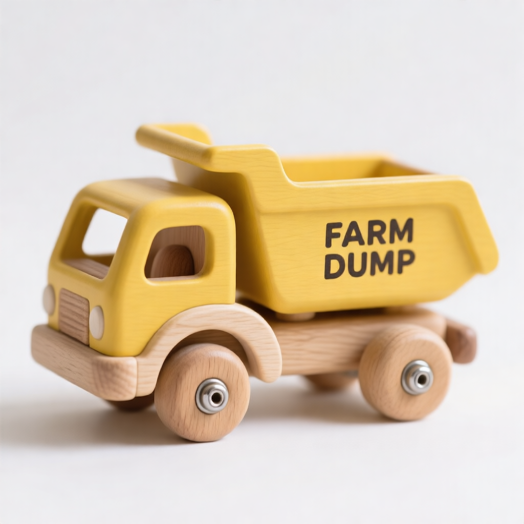 木制玩具 农用翻斗车