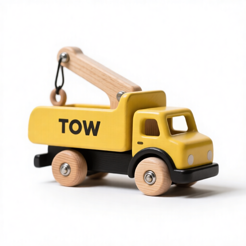 木制玩具 道路救援车